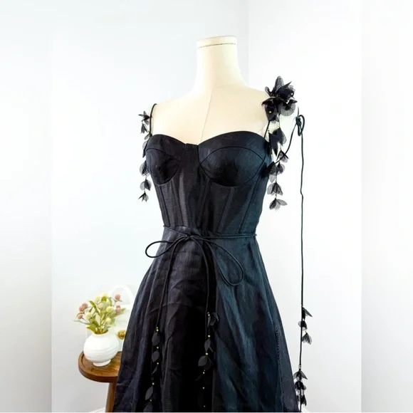 ZIMMERMANN
Natura floral linen and silk bustier dress - Picture 4 of 10